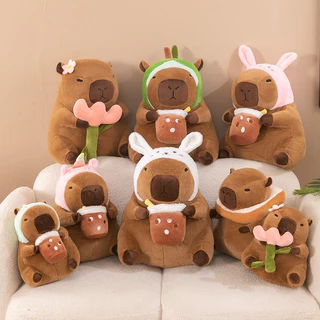 ตุ๊กตาคาปิบาร่าหลากสไตล์ 30CM 40CM และ50CM-ขนนิ่ม ผ้านุ่มน่ากอดสุดๆ เขียนการ์ดอวยพรได้