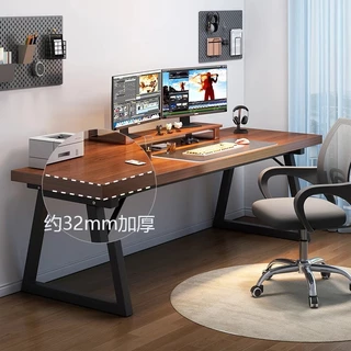 ME โต๊ะทำงาน โต๊ะคอมพิวเตอร์ 140/120/100CM มีลิ้นชัก พื้นที่เก็บข้อมูลขนาดใหญ่ สีลายไม้สวย เหมาะสำหรับตกแต่งมุมห้อง