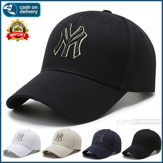หมวกเบสบอล ปักลายตัวอักษร MY ย้อนยุค เวอร์ชั่นเกาหลี ปรับขนา…