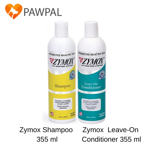 Zymox Shampoo & Conditioner 355 ml🔥 Exp2027-2028 แชมพูและครีมนวด ลดอาการคัน แบคทีเรีย เชื้อรา ยีสต์ บำรุงผิว สัตว์เลี้ยง