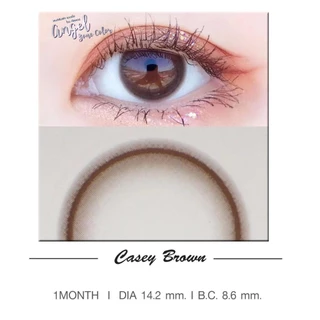 Angel Zone คอนแทคเลนส์ รุ่น Casey Choco 14.2 (รองรับสายตาปกติและค่าสายตาสั้น -0.75 ถึง -6.00)