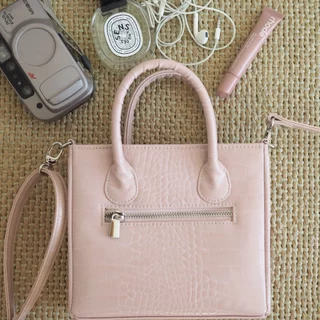 [VISSY] Vissy Croc 7 (ขนาดใหญ่) หนังPU ลายปั้มจระเข้ กระเป๋าสะพายผู้หญิง