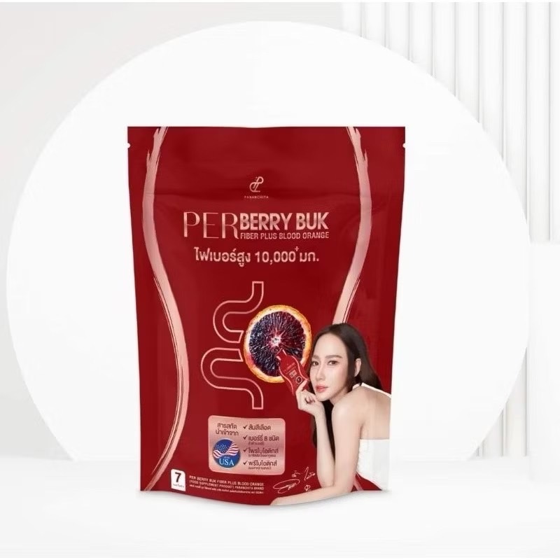 Per Peach Buk fiber เพอร์พีชบุกไฟเบอร์ เยลลี่บุก(ซองแดง)