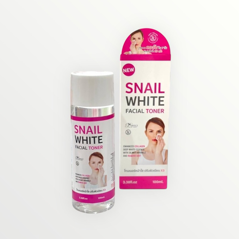 SNAIL WHITE FACIAL TONER โทนเนอร์สเนล 100ml