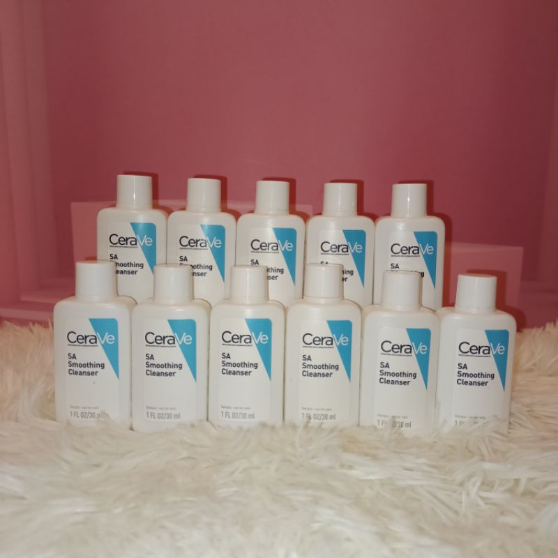 CeraVe SA Cleanser cerave sa smoothing cleanser โฟมล้างหน้า เซราวี เจลล้างหน้า ลดสิว ขนาดทดลอง 30ml.