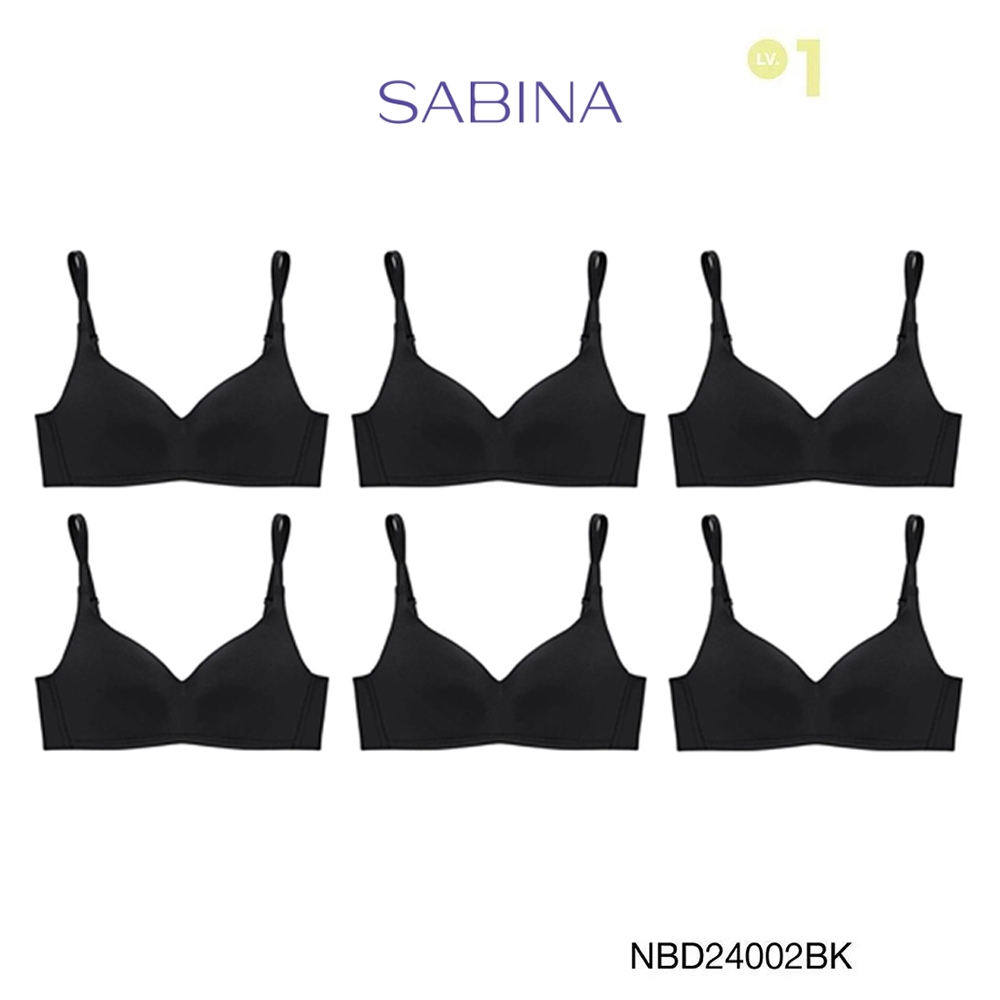 [Online Exclusive] Sabina เสื้อชั้นใน (Set 6 ชิ้น)  Perfect Bra Level 1 ไร้ตะเข็บ  ไร้โครง รหัส NBD2
