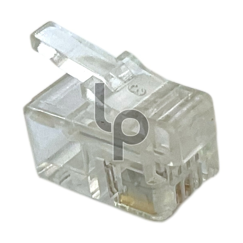 แจ๊คโทรศัพท์ RJ9 (4P4C) แพ็ค 2 ชิ้น