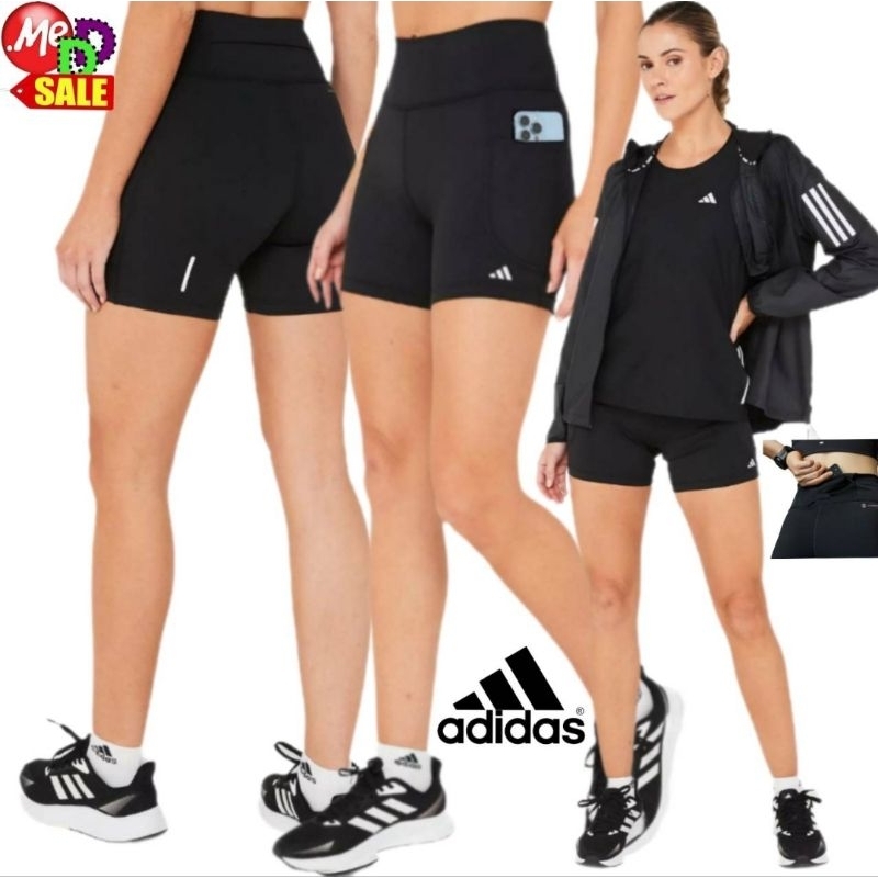 ADIDAS - ใหม่ กางเกงรัดรูปใส่วิ่ง เอวสูง เชือก ADIDAS SHORT RUNNING TIGHTS GU3835 H13251 HS5448