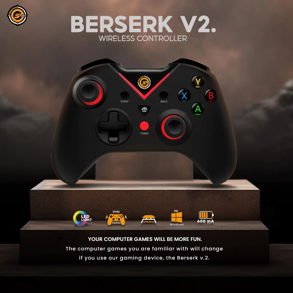 Neolution E-Sport Gaming Controller Berserk V.2 Joy Games จอย คอนโทรลเลอร์ ไร้สาย-ของแท้ 2 ปี