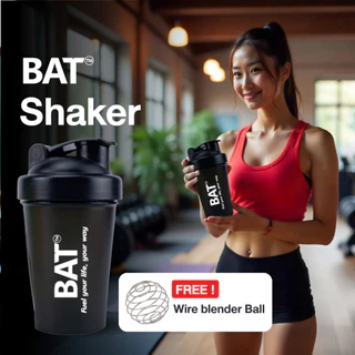 แก้วเชค BAT™️ Shaker แก้วเชคโปรตีน เครื่องดื่ม ขนาด 400 ml. ทนทาน หนา ใช้งานง่าย
