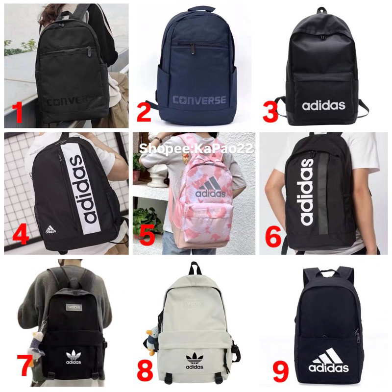 กระเป๋าเป้ adidas พร้อมส่ง กระเป๋านักเรียน coverse กระเป๋าสะพาย