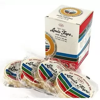 เทปใส หลุยส์ Louis Tape 1/2, 3/4, 1นิ้ว ยาว 36 หลา (จำนวน 1 ม้วน)