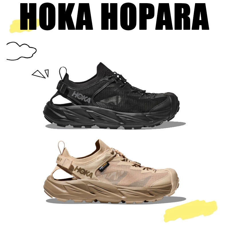 [ของแท้ 100 %]HOKA ONE ONE HOPARA รองเท้าลำลองสบาย รองเท้าแตะลำลองสำหรับผู้ชายและผู้ห