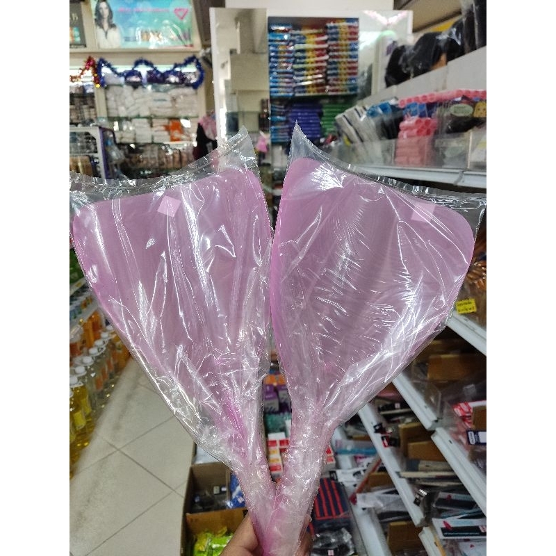 หน้ากากพลาสติก กันสเปรย์ (สีชมพู)