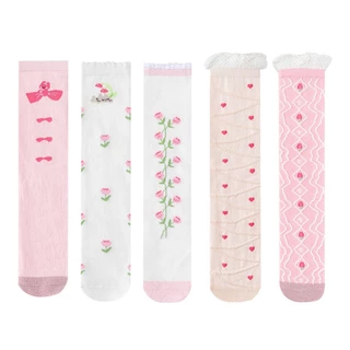 ShopAt.Two[SC-0026] ถุงเท้ายาวเด็ก ถุงเท้าผ้าฝ้าย