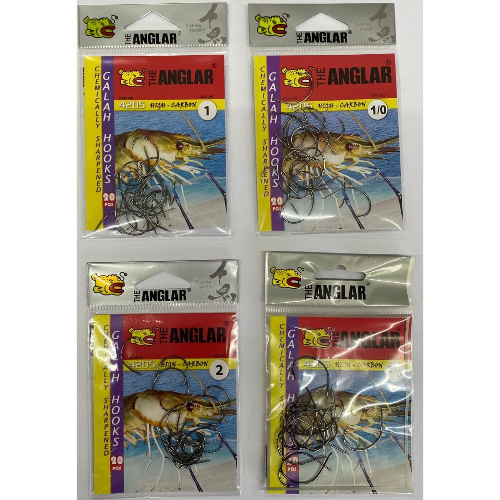 ตาเบ็ดตกกุ้ง เบ็ดตกกุ้ง เบ็ด THE ANGLAR 4205 ขนาด 1/0 , 2/0 , 1 , 2 / ตัวเบ็ดตกกุ้งแม่น้ำ พร้อมส่ง