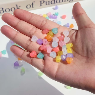 จี้ลูกปัดเยลลี่พาสเทล จี้ลูกปัดทำเครื่องประดับ DIY