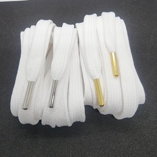 เชือกผูกรองเท้าสีขาว กว้าง 10 มิล