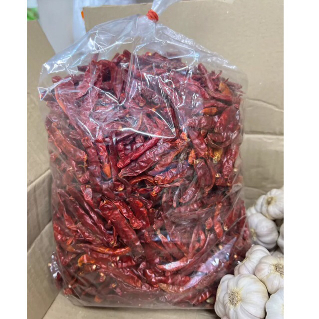 พริกแห้งจินดาเด็ดก้าน ขนาด 500 กรัม พริกแห้ง ตากแห้ง พริกแห้งส้มตำ พริกแห้งใส่ยำ