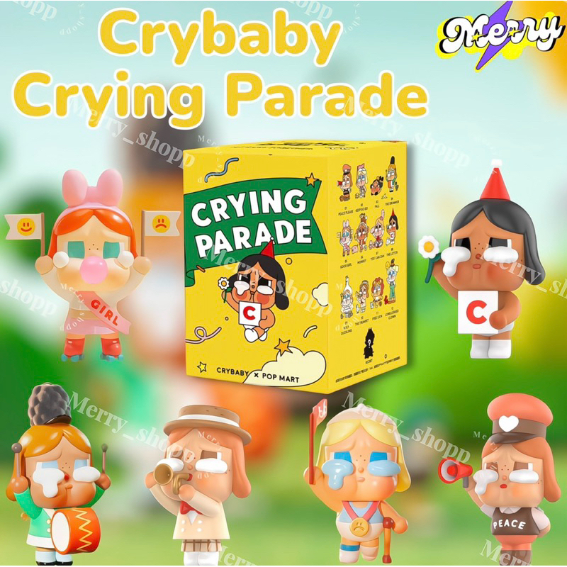 ✨พร้อมส่ง✨(ใช้โค้ดลด30%เหลือ349บาท)  POP MART Crybaby Crying Parade Series ลุ้น(Secret)🎁