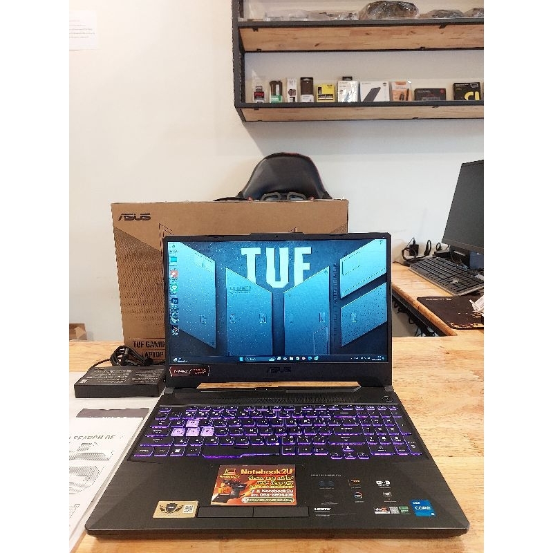 ASUS TUF F15 FX506HF-HN014W i5-11400H RTX2050 RAM8GB SSD512GB สภาพนางฟ้า99%