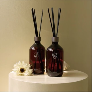ก้านไม้หอม ปรับอากาศ ชุด Hetras (เฮทรัส) Reed Diffuser Pack 2 ชิ้น ขนาด 500ml.x2ขวด