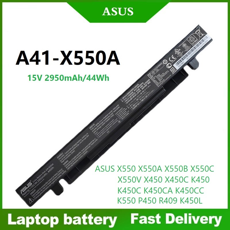 ☸คุณภาพสูง ASUS แบตเตอรี่ เอซุส มี A41-X550A X452 K450 X450 X450C X550 X550A X550B X550C x550 X450
