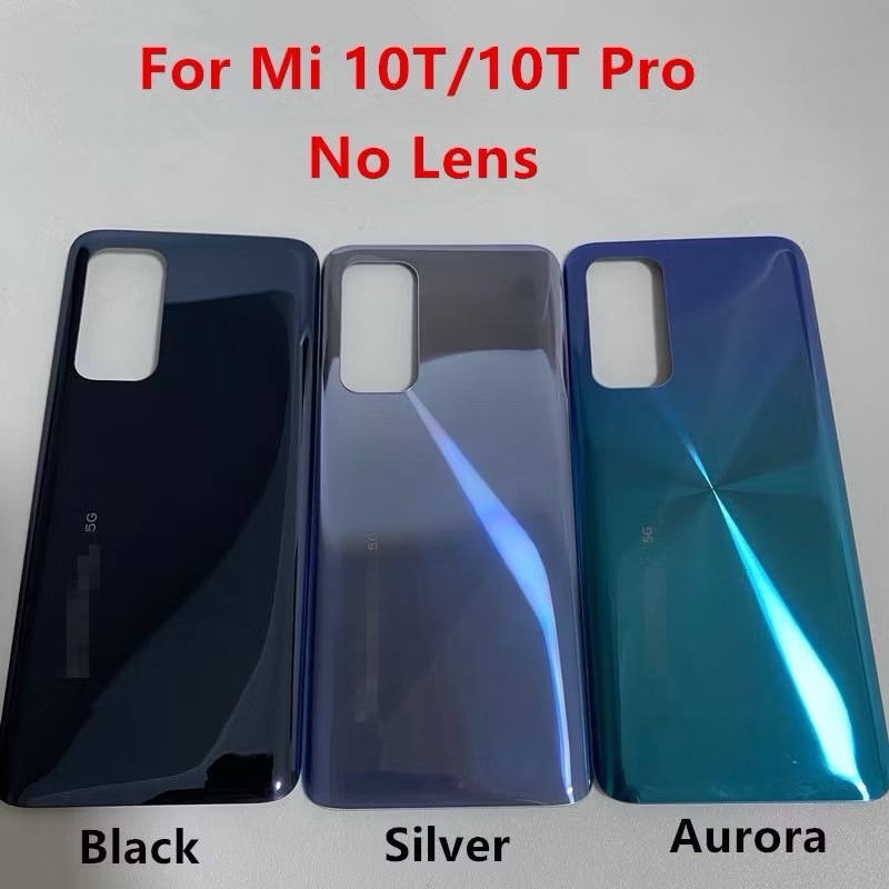 ฝาหลัง Xiaomi Mi 10T/Mi 10T Pro ฝาครอบแบต Xiaomi Mi 10T/Mi 10T Pro มี สี ดำ เงินเทา เขียวม่วง