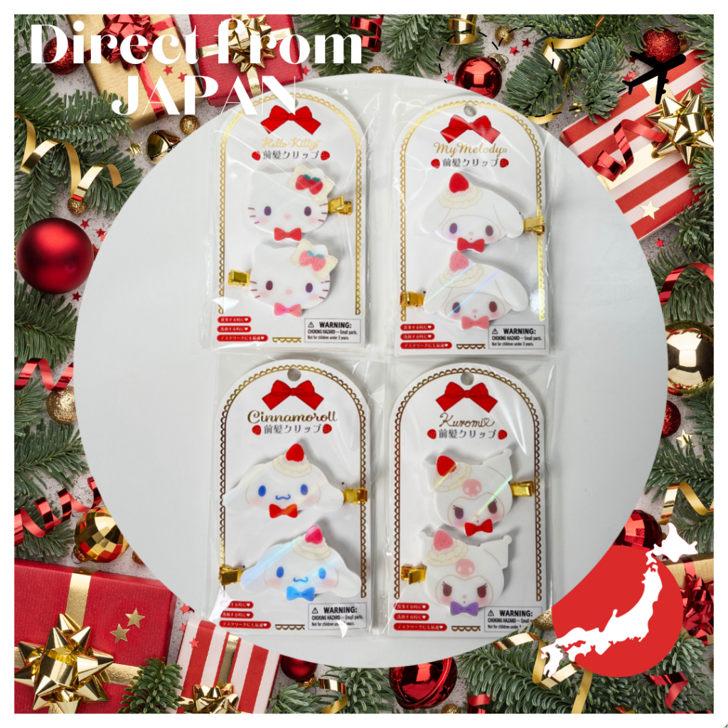 [Direct from japan] เค้กสตรอเบอร์รี่ Sanrio Hair Clip Bang Clip กิ๊บติดผมซานริโอ กิ๊บติดผมหน้าม้า