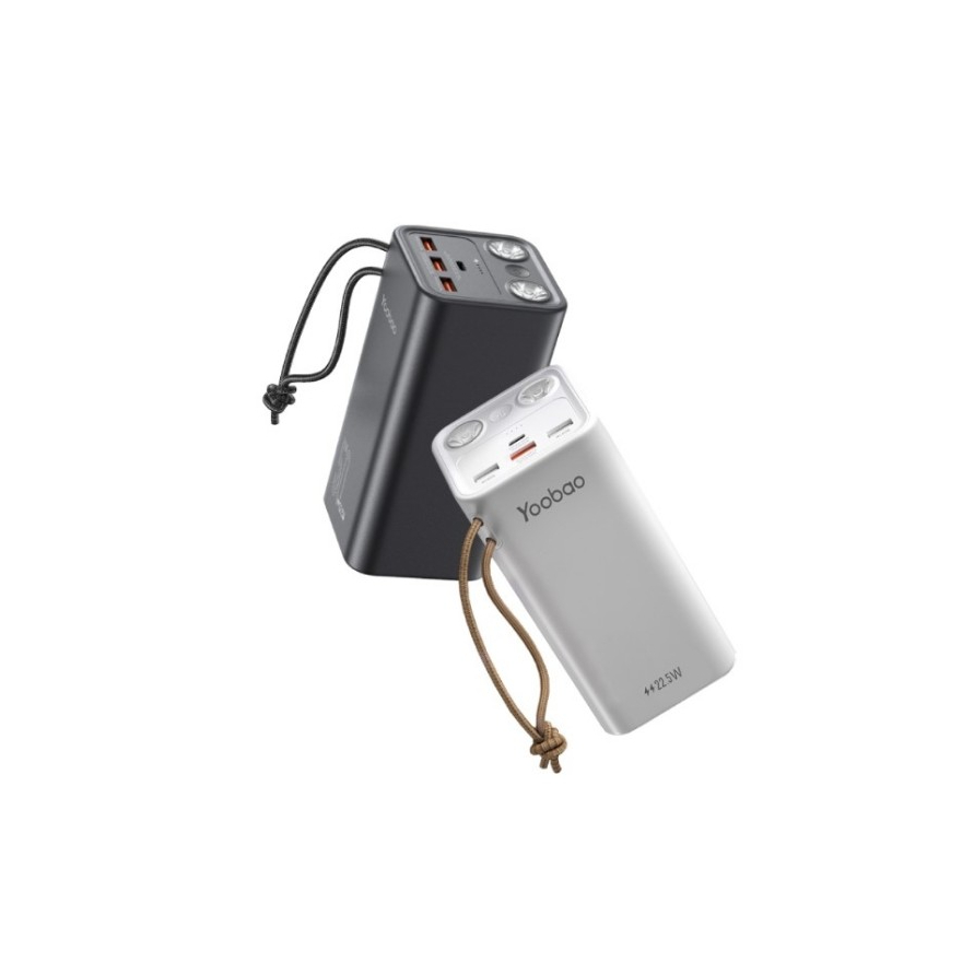 Yoobao H5 50000mAh Quick Charging PD22.5W Power Bank แบตเตอรี่สำรอง ไฟฉาย 2 ช่อง