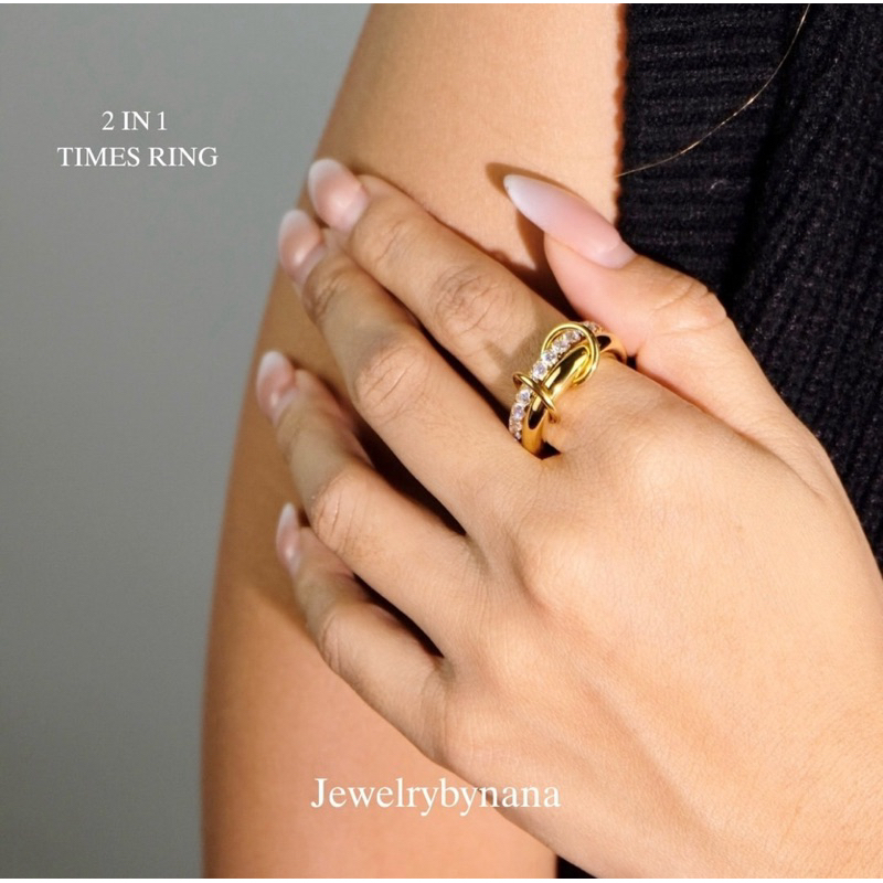Times ring - stainless steel