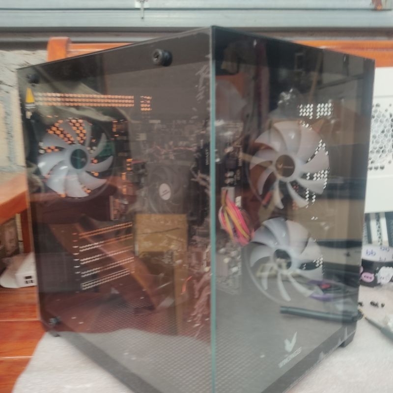 มีตำหนิ VIKINGS mATX CASE (NP) N275-1 BLACK มือสองขาเคสหักหนึ่งขา