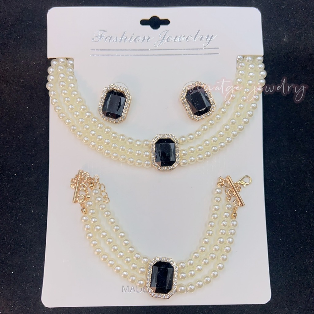 สร้อยคอไข่มุก กำไลและต่างหู แฟชั่นสำหรับสาวๆ เด็กและผู้ใหญ่สามารถใส่ได้