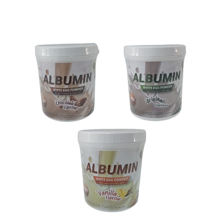 ALBUMIN ไข่ขาวผง (1ช้อน=4.25ฟอง) EGG WHITE POWDER 400 G.