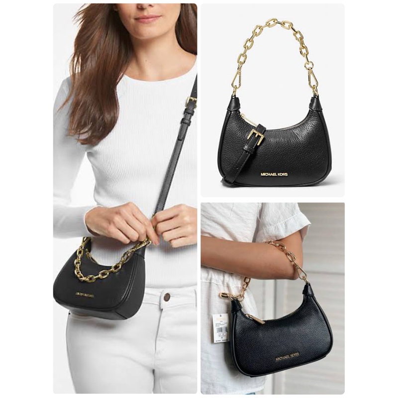 กระเป๋าถือ สะพายข้าง  MICHAEL KORS Cora Extra-Small Pebbled Leather Shoulder Bag  35R3G4CC5L 7 นิ้ว 