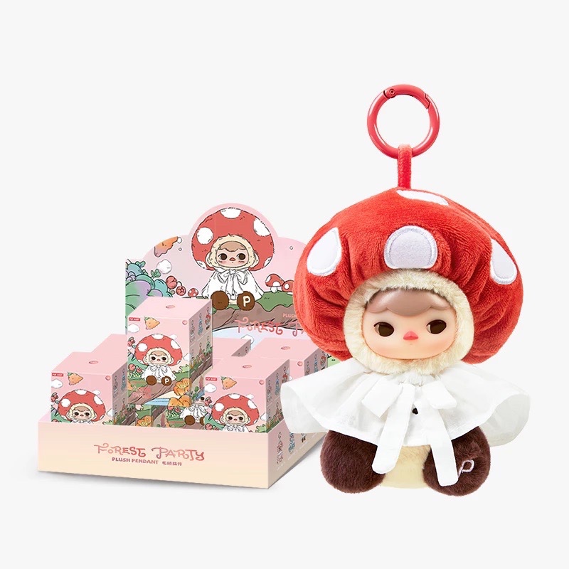 พวงกุญแจปักกี้ เช็คการ์ด PUCKY Forest Party Series-Vinyl Plush Pendant Blind Box พร้อมส่ง #Pop Mart