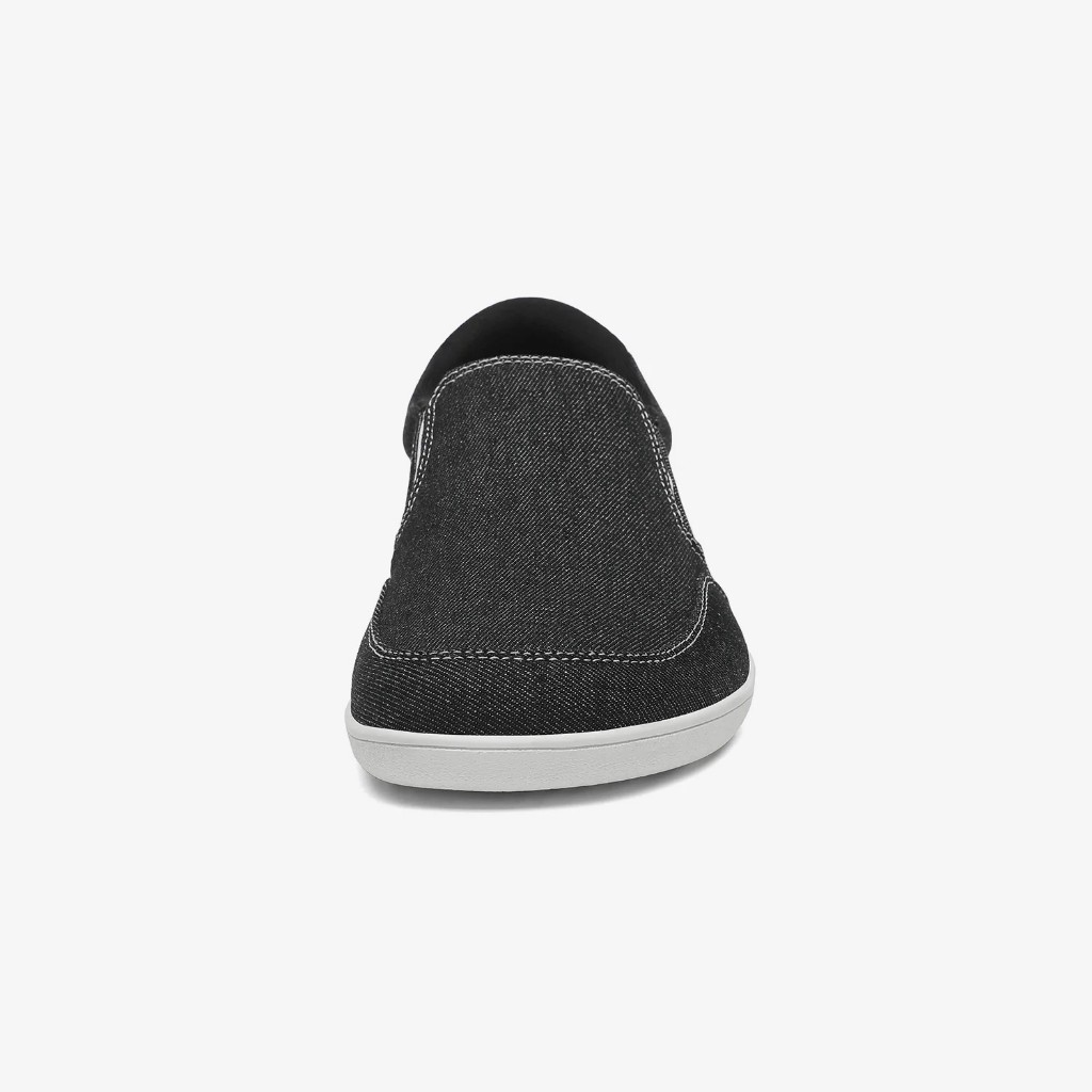 รองเท้า barefoot Saguaro หน้ากว้าง slip-on แบบลำลอง สไตล์มินิมอล Relax V สีดำ