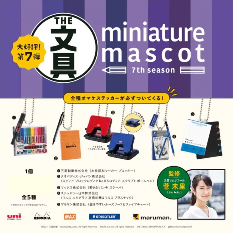 KENELEPHANT Stationery Miniature Mascots 7th Edition กาชาปองโมเดลเครื่องเขียน