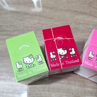 หัว กระดาษ แมว สีล้วน 4x6 1 ก้อนมี 98-100 ใบ กระดาษมันเงา สวยดีครีบ