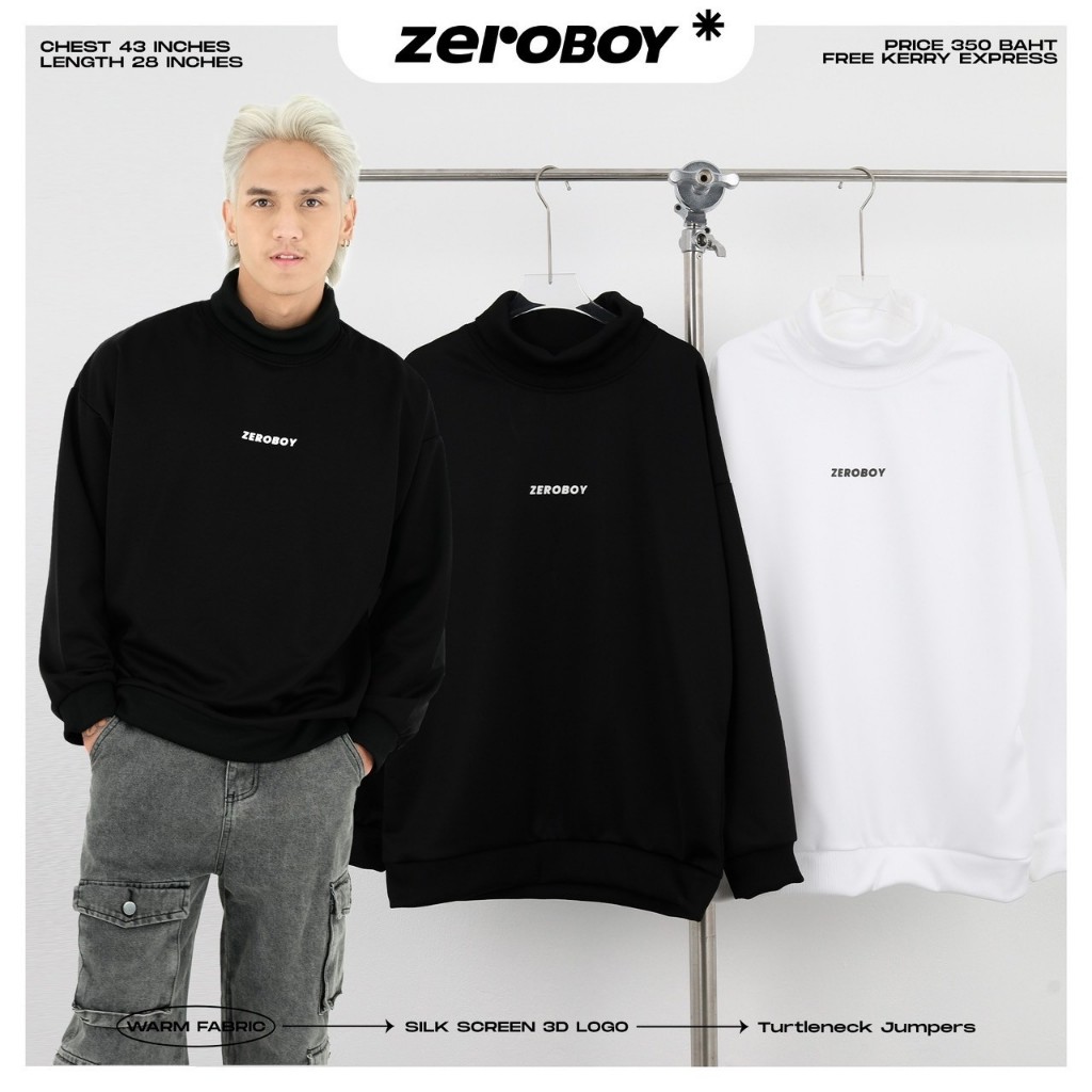 ZEROBOY- Turtleneck Jumpers “ สเวตเตอร์คอเต่า “