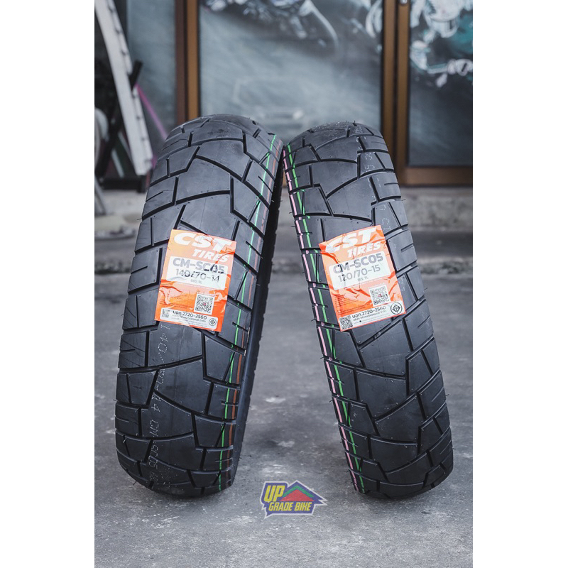 ยาง CST CM-SC05 ใส่ XMAX / FORZA300-350 / ADV350 / ZONTES ไซส์เดิมคู่ละ 3,490฿ (ยางปี 24)