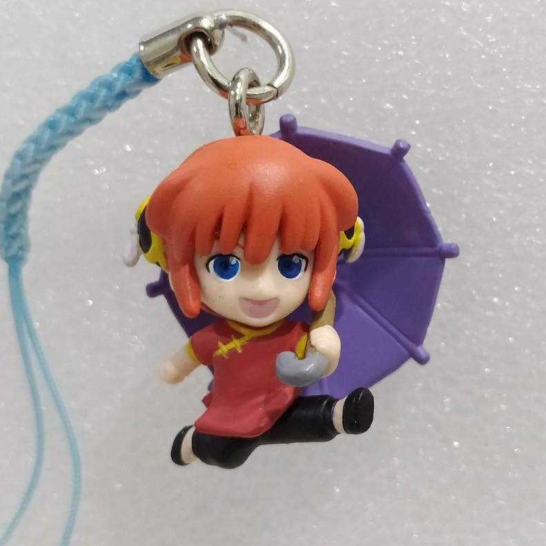 ของแท้ จากญี่ปุ่น ที่ห้อย พวงกุญแจ ฟิกเกอร์ โมเดล คางุระ กินทามะ Gintama Kagura Small Figure Strap