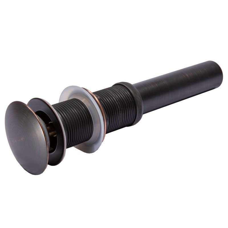 NC Hardware Premium Brass Finish Pop-up Drain สะดืออ่างล้างหน้า เเบบ กด 4 สี มีรู / ไม่มีรูน้ำล้น วัสดุทองเหลือง - รูปที่ 3