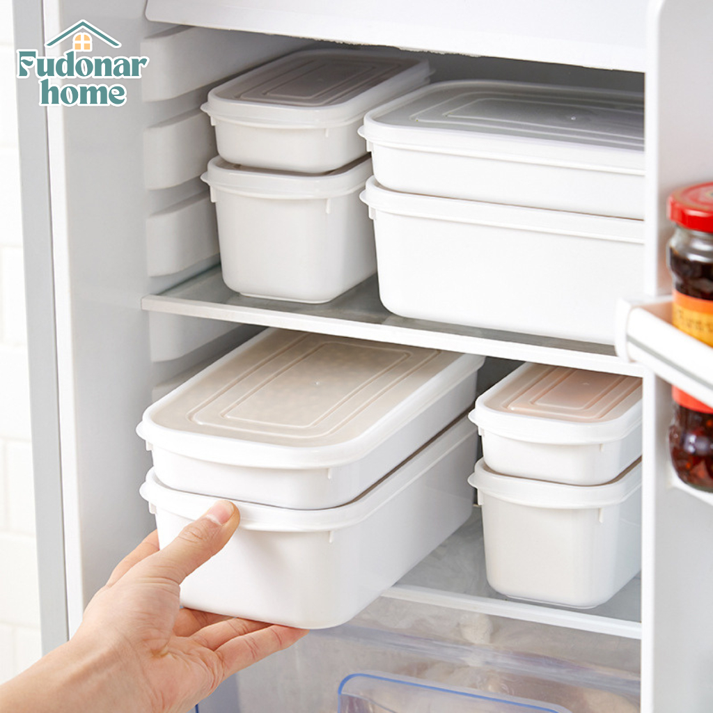 Fudonar กล่องเก็บอาหาร มีฝาปิด พกพา ใส่ของอเนกประสงค์ มีหลายขนาด