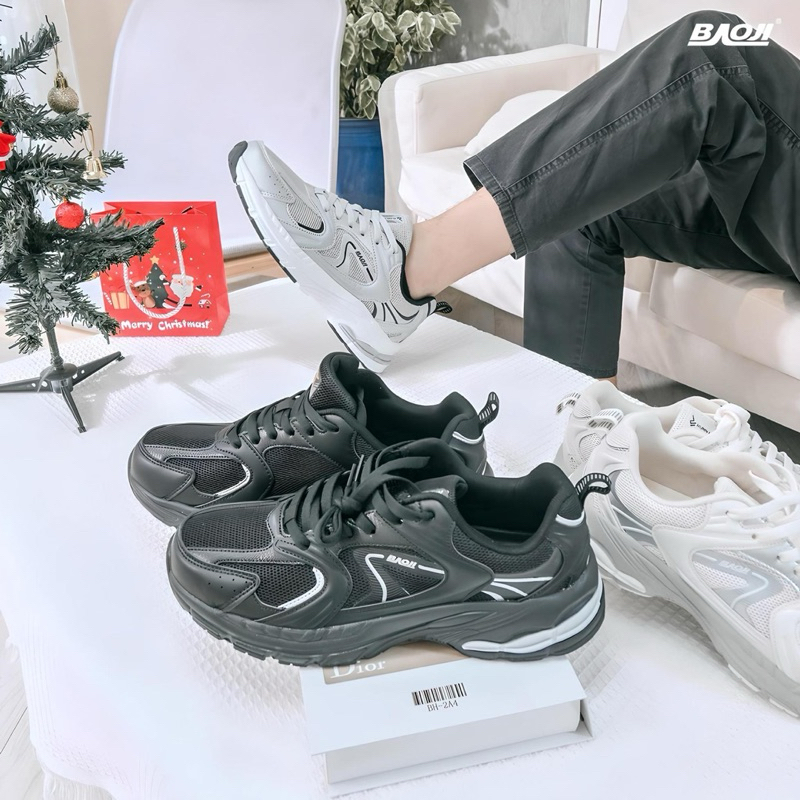 รองเท้าผ้าใบ Baoji ใส่เที่ยว ใส่ลำลอง เบาใส่สบาย size41-45 รุ่นBJM817
