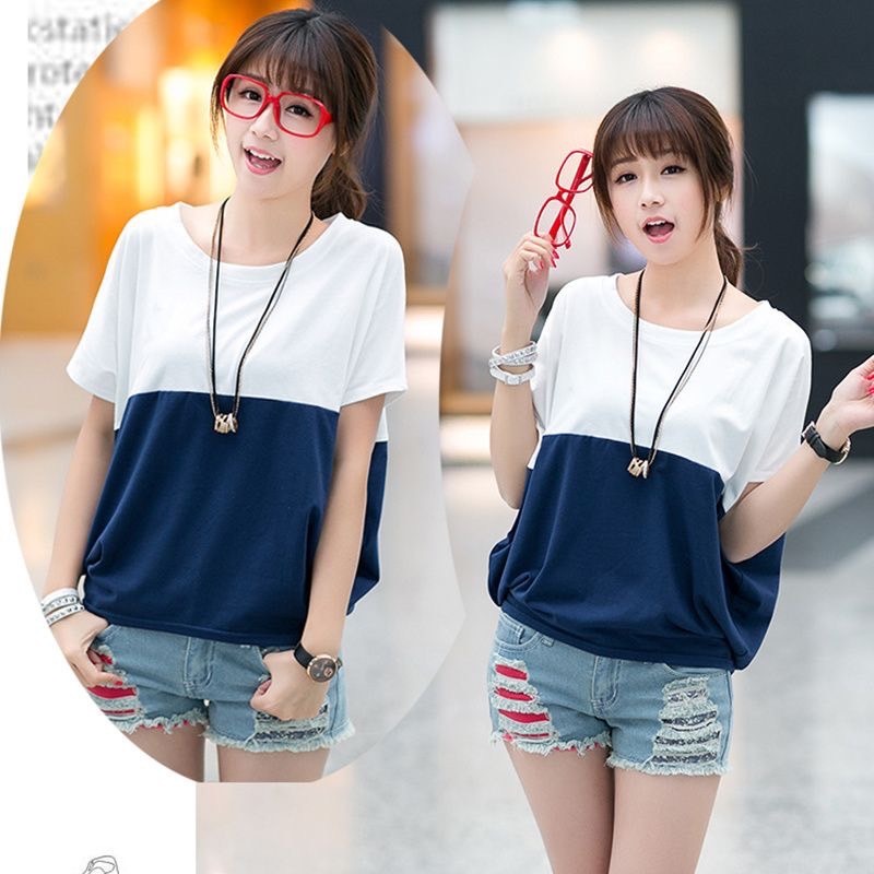 เสื้อผ้าผู้หญิง ไซส์ใหญ่ ทรงหลวม ใส่สบาย ยืดได้เยอะมาก แขนสั้น เสื้อผ้าสำหรับสาวอวบ อ้วน สินค้าอยู่ในไทย พร้อมส่งค่ะ