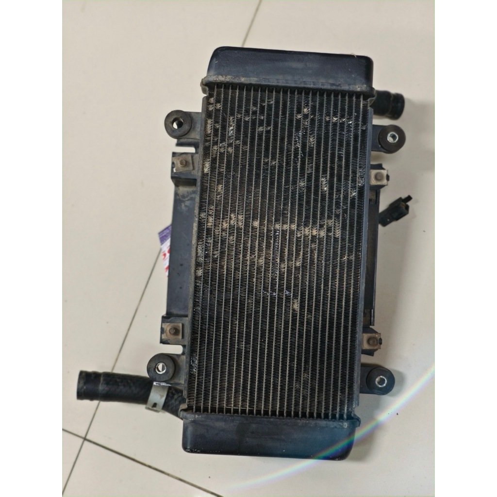 หม้อน้ำ +พัดลม +ท่อยาง Z250 2สูบ อะไหล่แท้ มือ2 Kawasaki คาวาซากิ