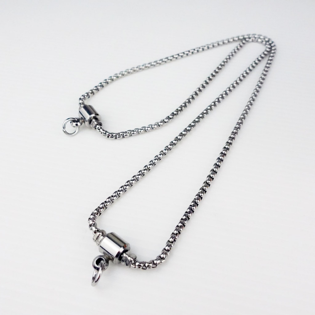 U23 ห้อยหน้า-หลัง ขนาด 3.5 มม. 26 นิ้ว สร้อยคอ แขวนพระ สร้อยสแตนเลส สร้อยพระ stainless necklace