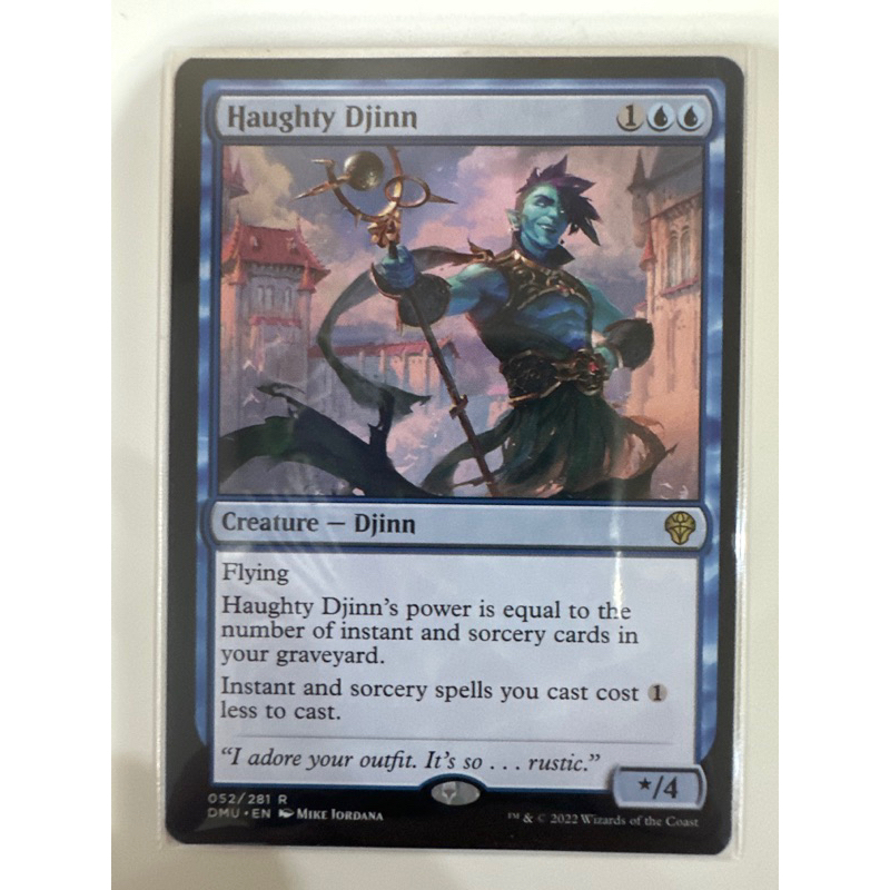 Dominaria United: Haughty Djinn ของแท้พร้อมส่ง MTG Magic the gathering