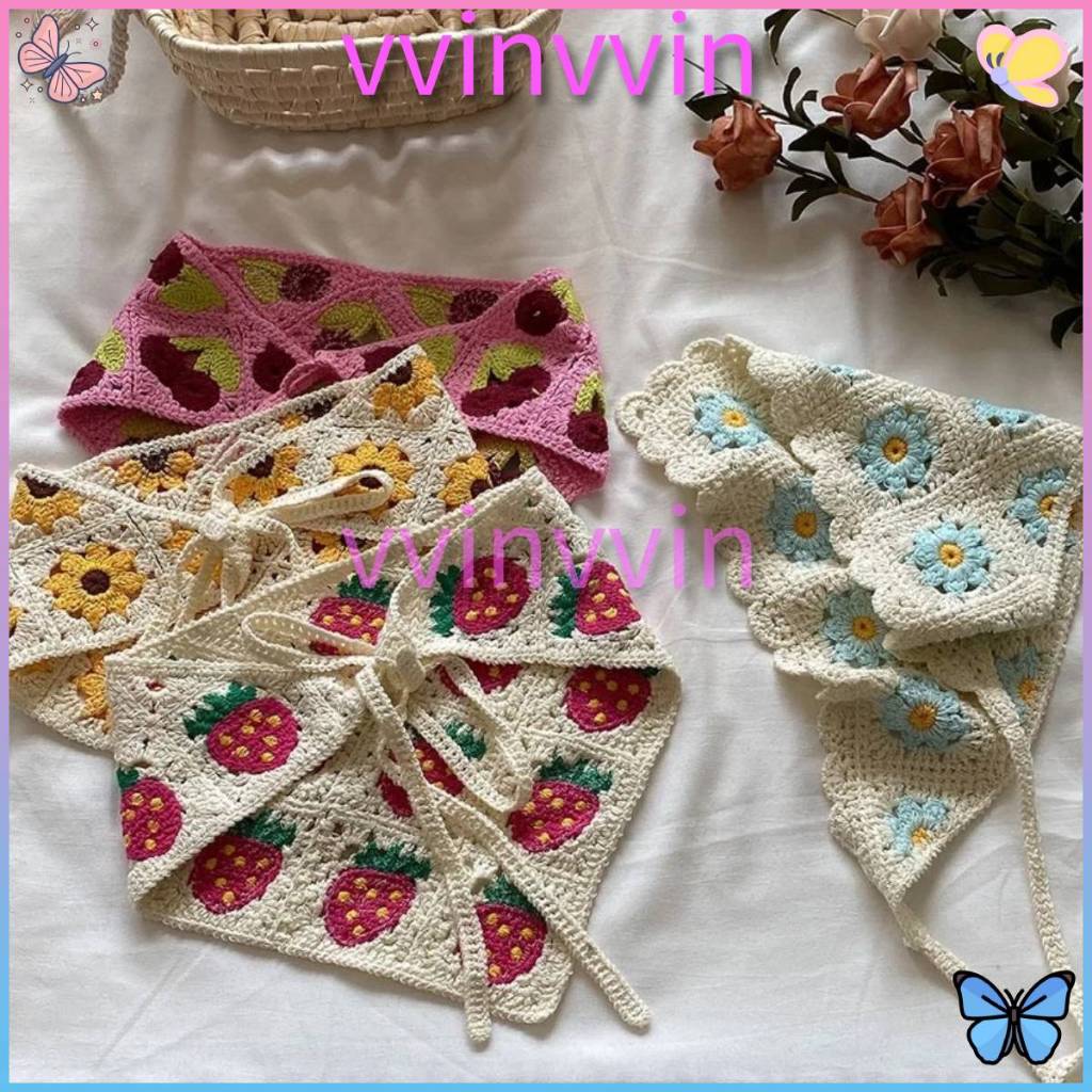 CODไทย INSผ้าโพกศีรษะถักแบบฝรั่งเศส หลายสไตล์ เหมาะกับการเที่ยวและถ่ายรูป บรรยากาศวัยเยาว์ เหมาะสำหรับทุกวัย Y2K